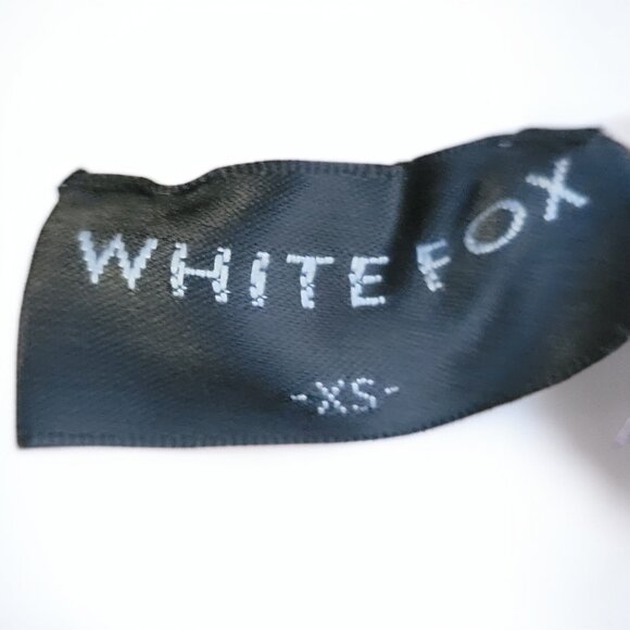 White Fox Ribbed Lace-Up Set | XS | Brown Crop Tank & Flare Pants - Picture 3 of 3